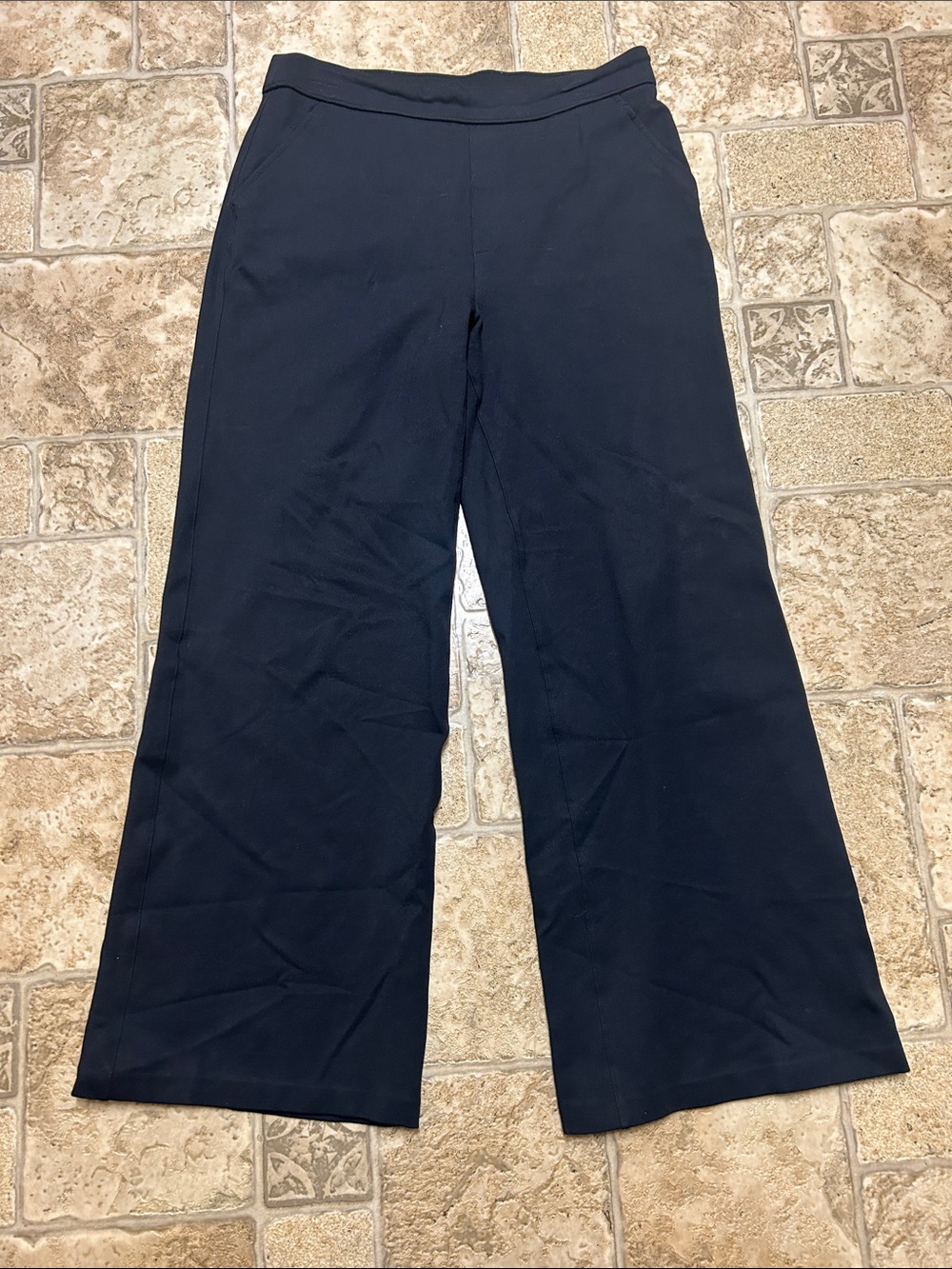 SPANX Black High-Rise Wide-Leg Trousers - Picture 3 of 6